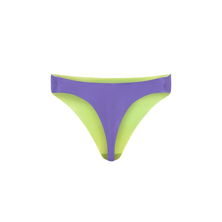 SATIN HIGH WAIST BRIEFS  Purple Rain