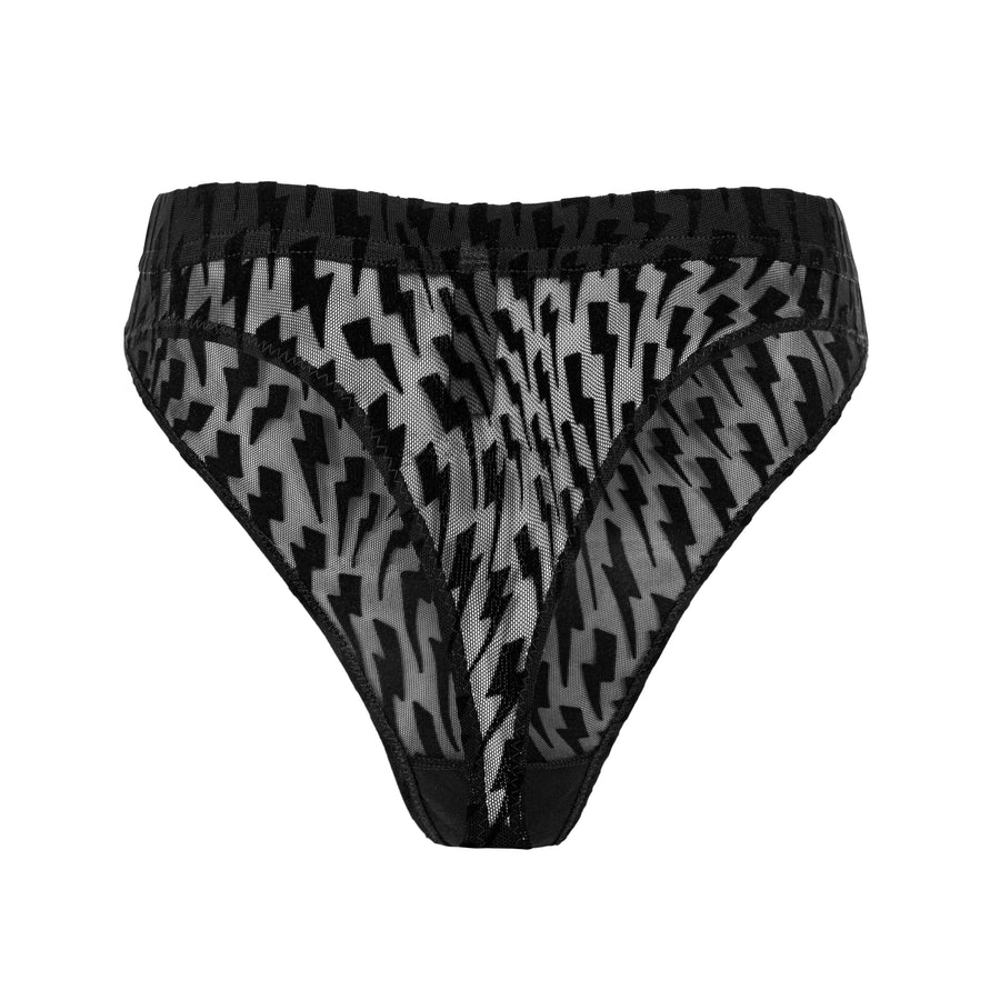 HIGH WAIST BRIEFS BLACK - ThunderBeats