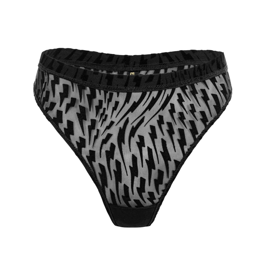 HIGH WAIST BRIEFS BLACK - ThunderBeats