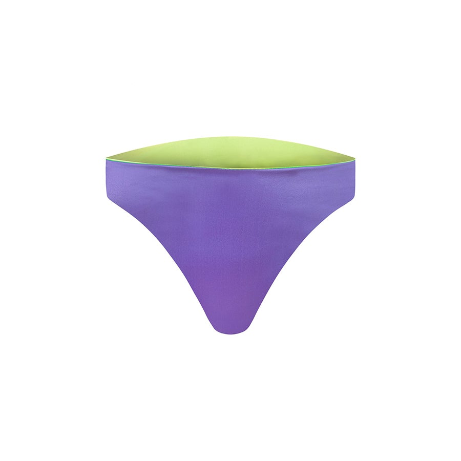 SATIN HIGH WAIST BRIEFS  Purple Rain