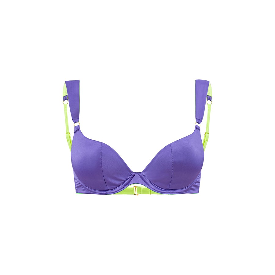 SATIN BRA Purple Rain