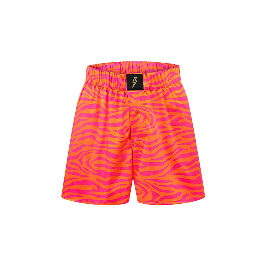 SATIN BOXERS WILD SUNRISE ZEBRA